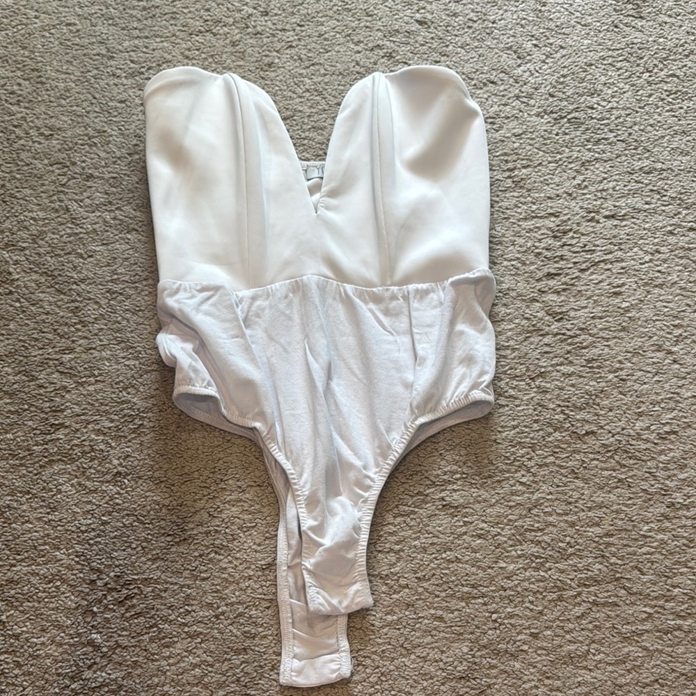 Kids White One Piece Swimsuit